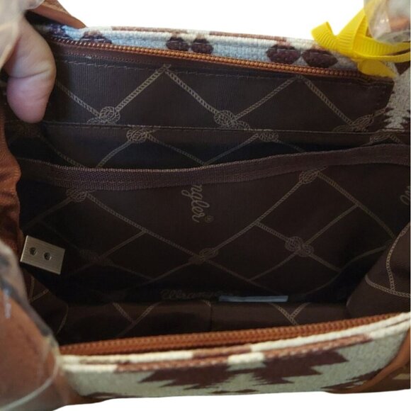 Wrangler Southwestern Aztec Tote Bag Shoulder Strap Dust Bag Montana West WG2203 - Picture 9 of 11